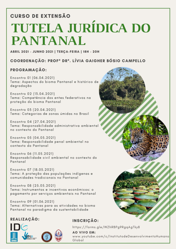 Curso de extensão "Tutela jurídica do Pantanal"