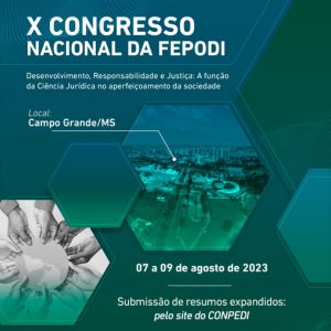 Cronograma do X Congresso Nacional da FEPODI